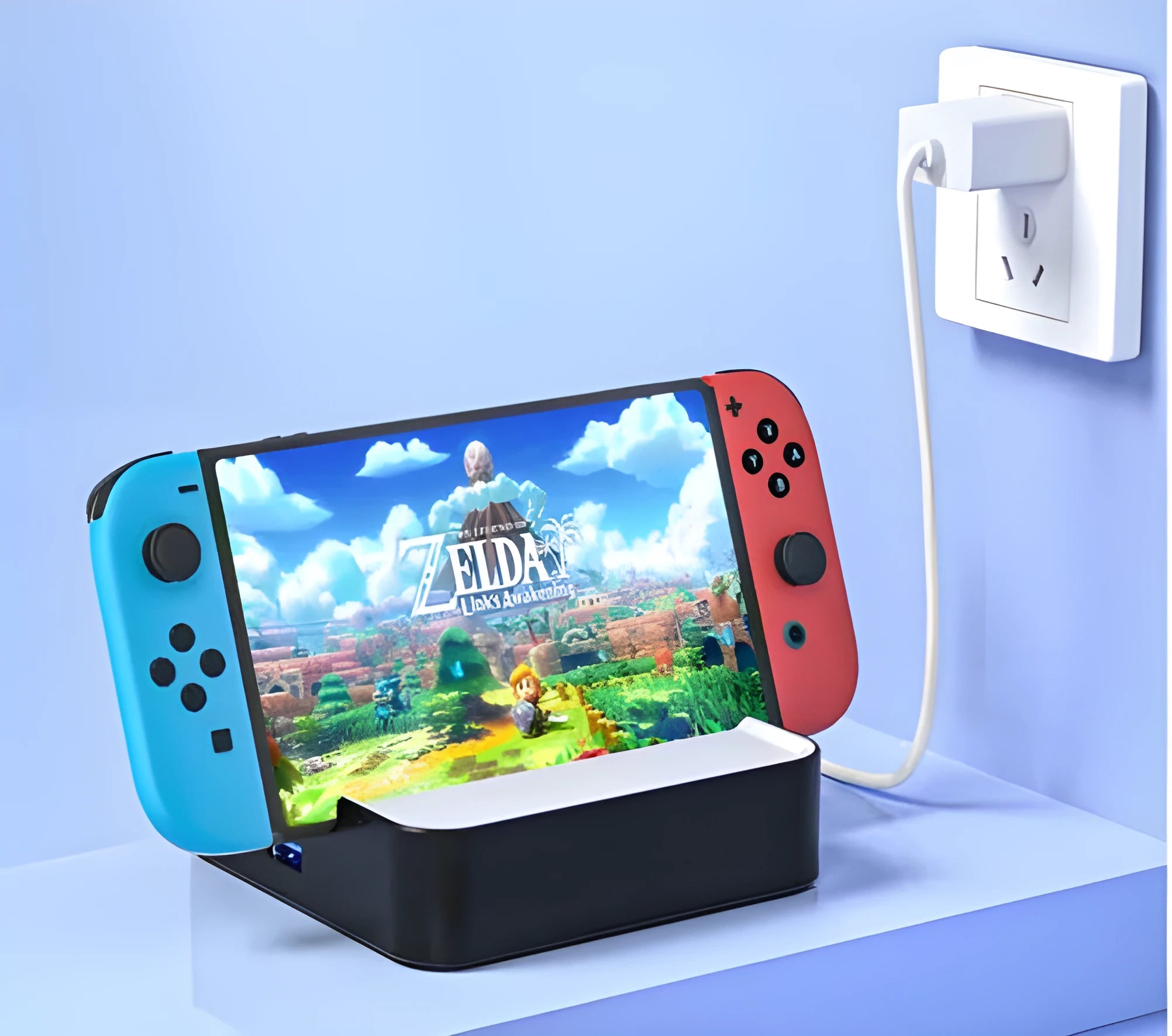 Game console multi-function adapter with PVC and aluminium alloy housing for 4K HD projection.