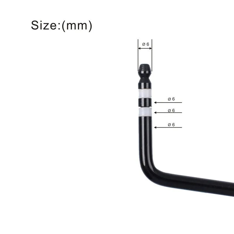 Guitar tremolo bar replacement part in black, blue, gold, and silver metal finishes