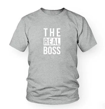 Men's round neck T-shirt with printed design, short sleeves and loose fit
