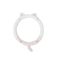 Plush car steering wheel cover with embroidered animal design for winter thermal insulation