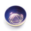 Handmade colourful Himalaya singing bowl percussion instrument, 7.8cm diameter.