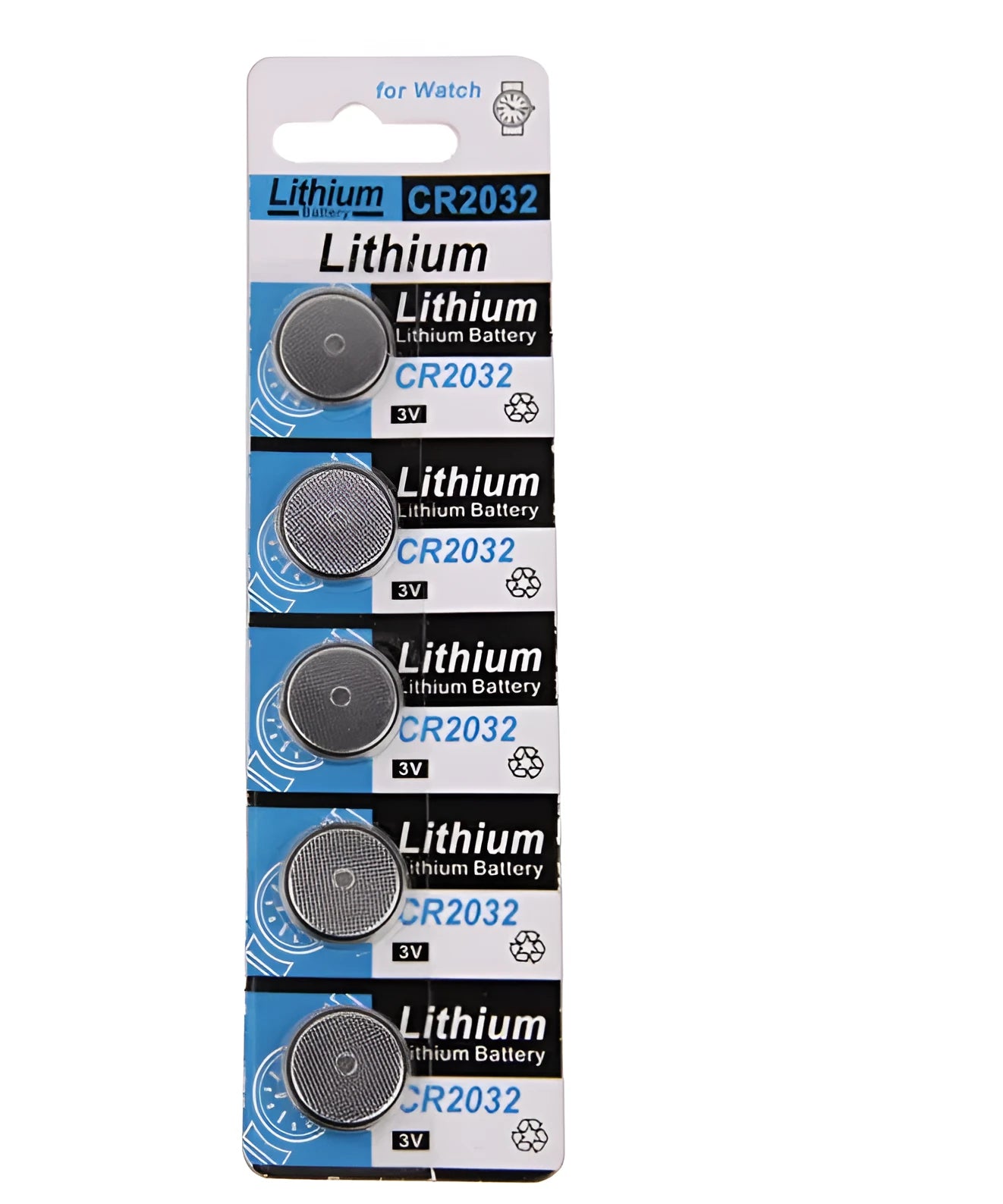 Pack of CR2032 3V lithium button batteries for electronic scales and remote controls