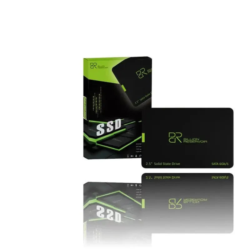 Black 2.5-inch solid state drive with SATA 3.0 interface for desktop and notebook computers