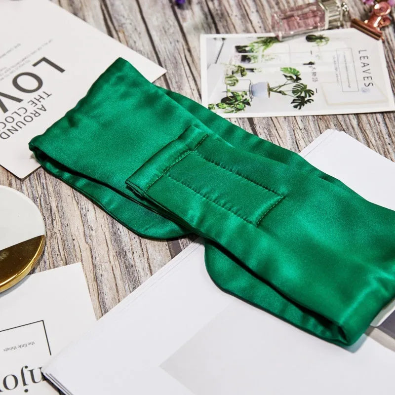 Mulberry silk sleep eye mask in multiple colours for light blocking