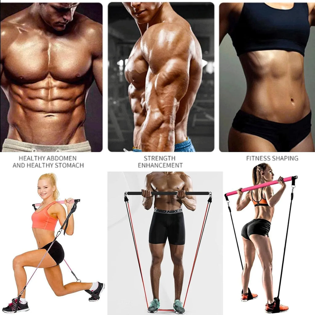 180-pound TPE resistance band set for gymnastic bar fitness exercises