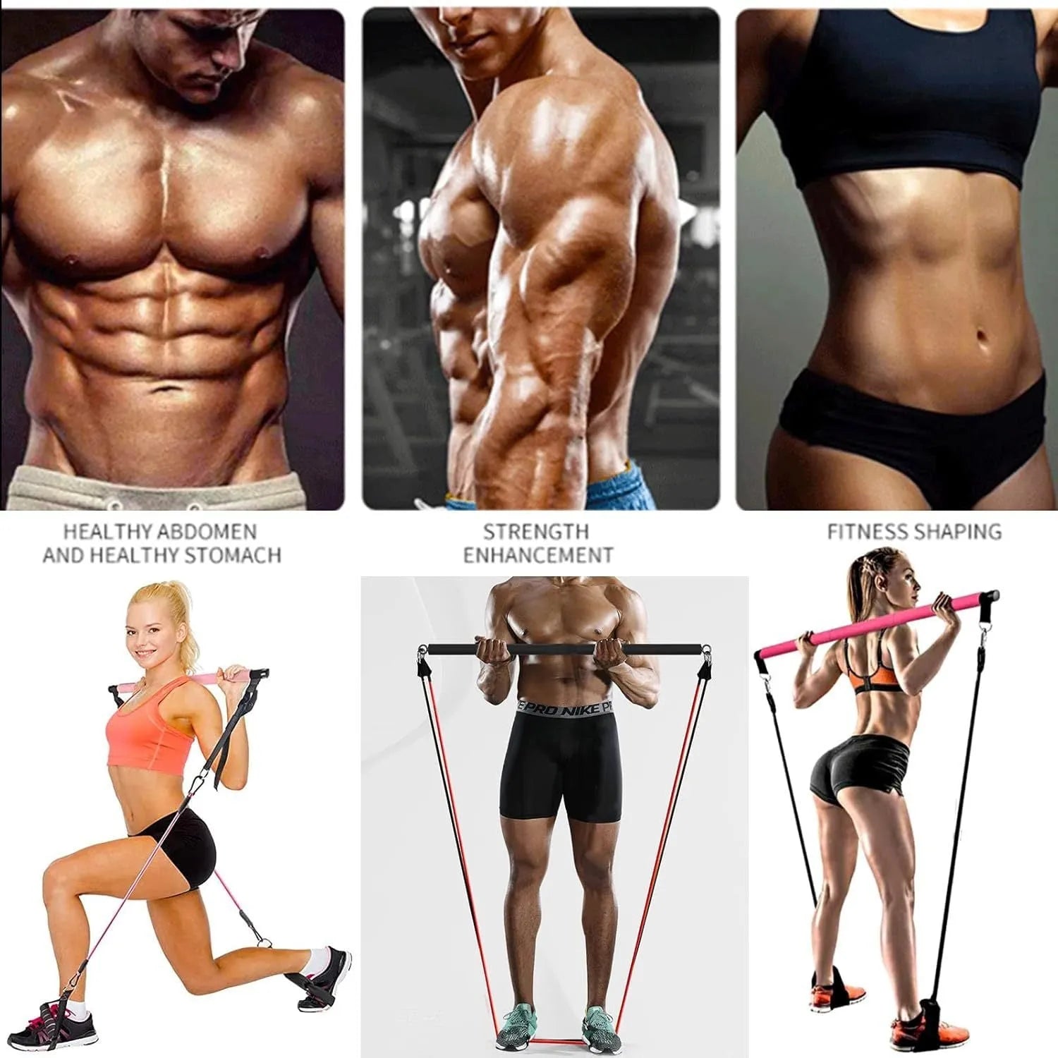180-pound TPE resistance band set for gymnastic bar fitness exercises