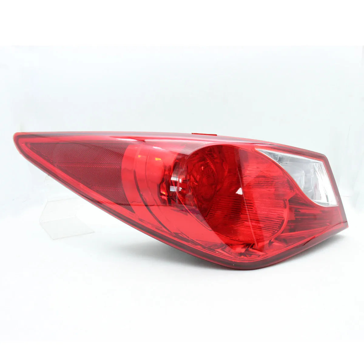 Hyundai Sonata 2011-2014 outer tail light assembly replacement unit in red.