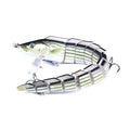 Multi-section soft plastic loach fishing lure measuring 23cm with attached hook in one of five colour options.