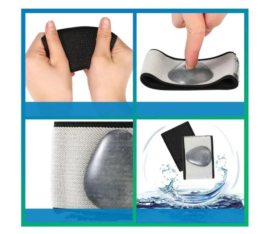 PU elastic foot support bandage with heart-shaped pad for arch support