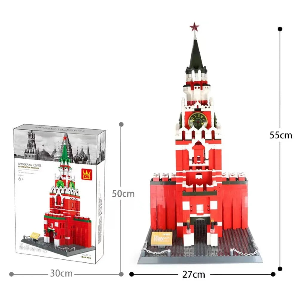 Wange small particle building blocks set with over 800 pieces for world landmark model construction