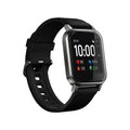 Black waterproof Android smart bracelet with a 1.4-inch touch screen and silicone wrist strap.