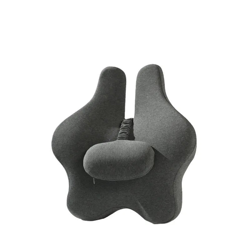Memory foam car cushion for lumbar support in black, dark grey, light grey or pink colours