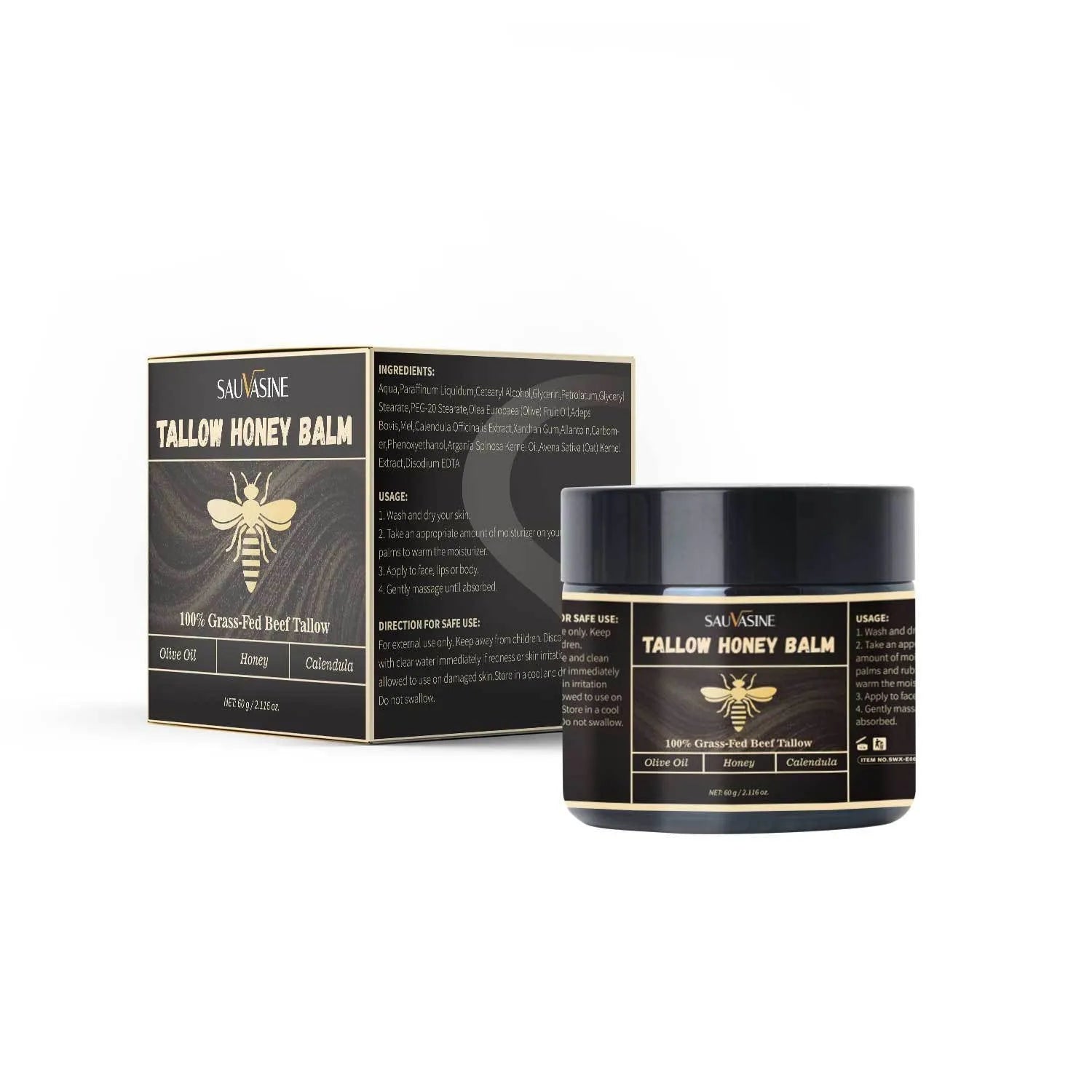 Butter and Honey Face Cream 60g container showing standard specification universal moisturiser