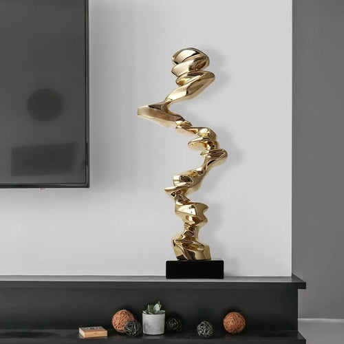 Minimalist abstract still life ornament made of natural resin in a choice of three colours.