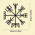 Square 13cm vegetarian no charm vinyl car and notebook sticker on white background.