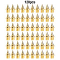 120 steel track and field running spikes in gold and silver colours for replacement use
