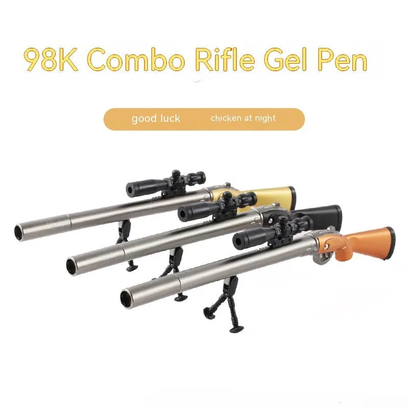 Eating Chicken 98K sniper rifle gel pen with Marvel design and 0.5mm tip