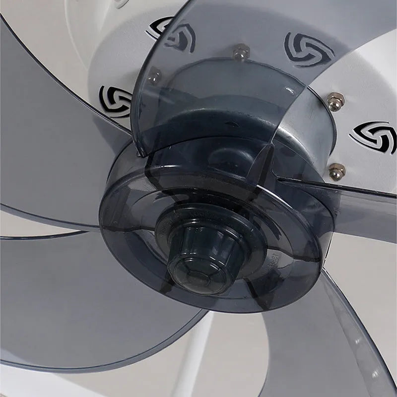 Nordic-style ceiling fan lamp with remote control and LED lighting in 50cm diameter