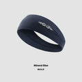 Seamless knitted sports hair band in black, gray, or blue for running and cycling