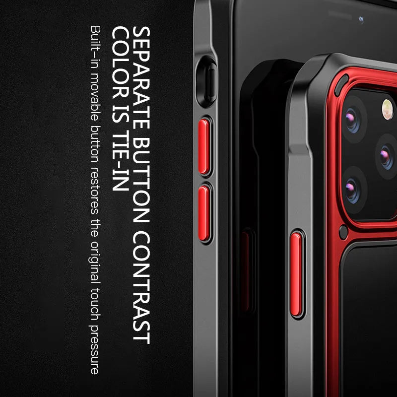 Transparent silicone iPhone 11 case showing PU+TPU construction and business style design