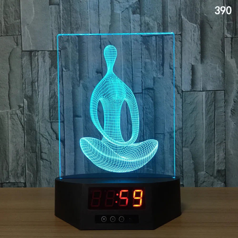 3D glowing dolphin night light with wireless charging and remote control on table