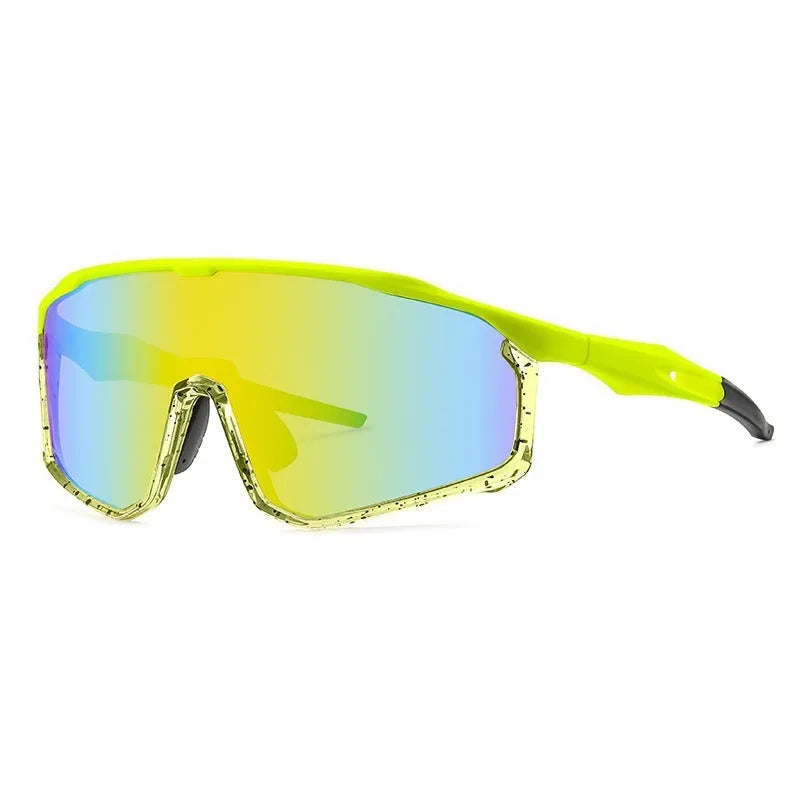Colourful full-frame mountaineering goggles for climbing and snow sports, showing sample colour options.
