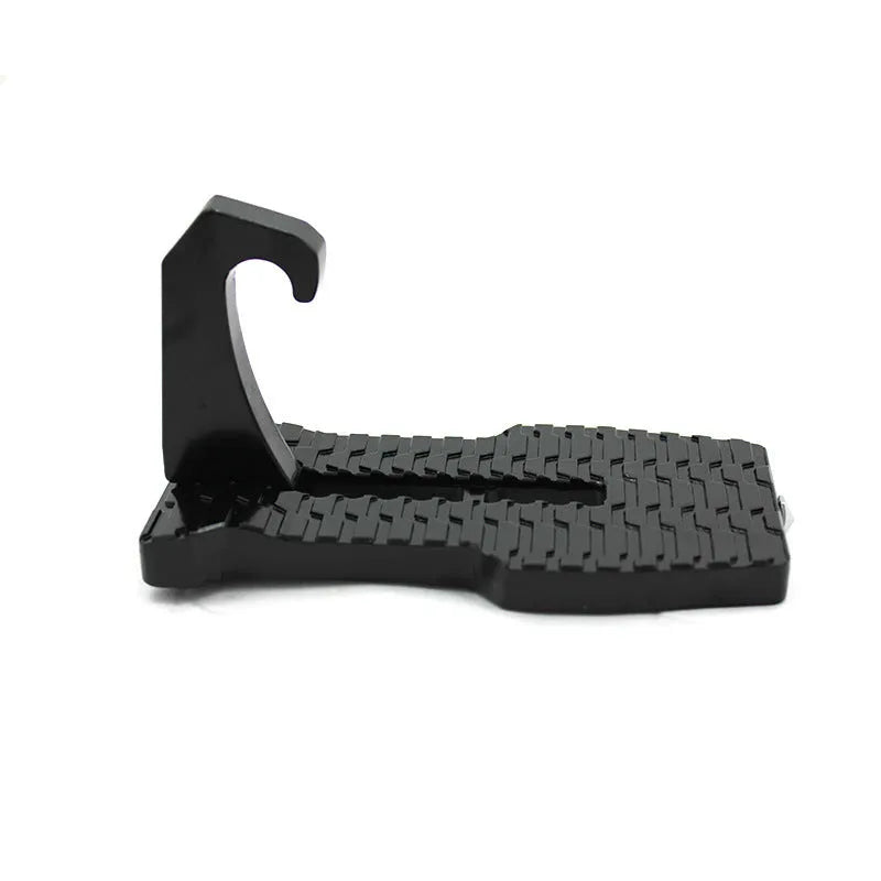 Foldable aluminium car side door auxiliary ladder pedal for roof rack access
