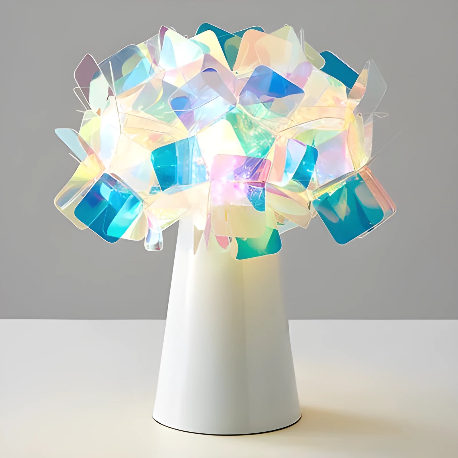 Nordic style bedside table lamp with metal holder in multiple colour options