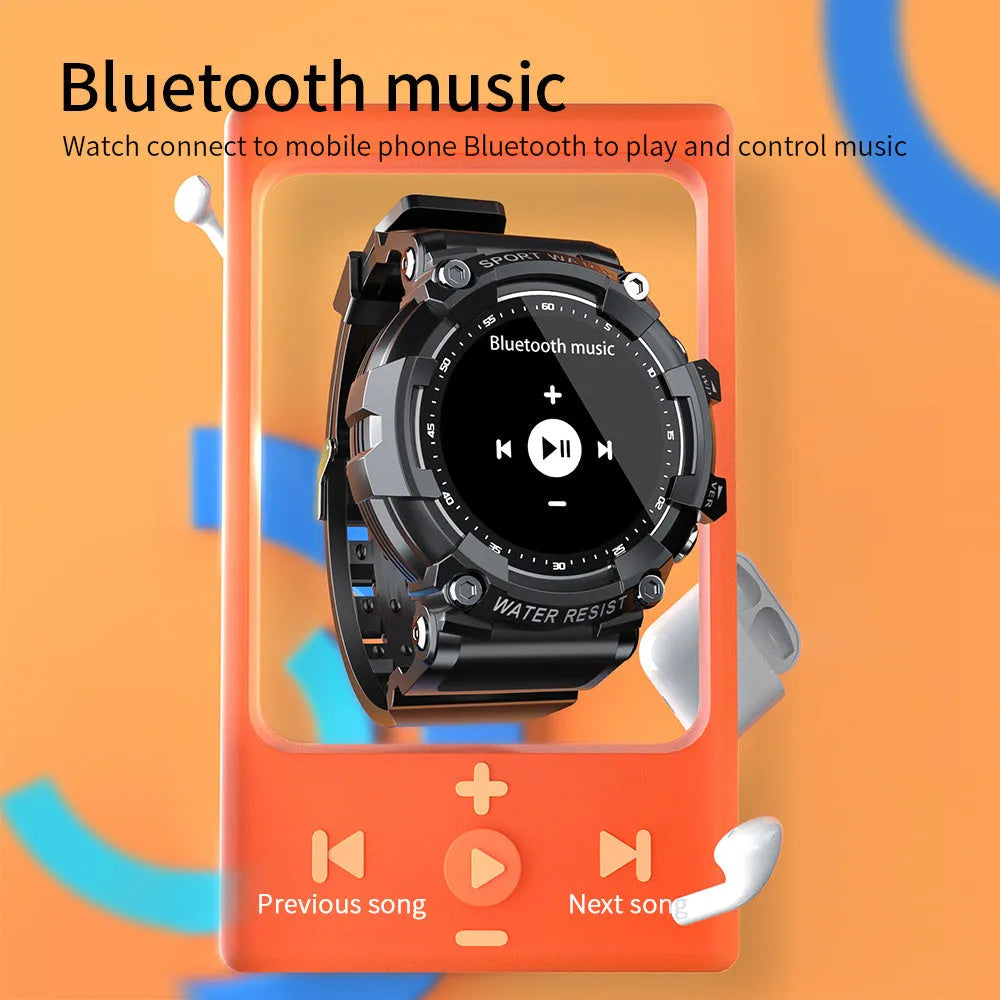 ATTACK 3 IP67 waterproof smart Bluetooth sports watch in black, pink, or white with round dial and health monitoring features