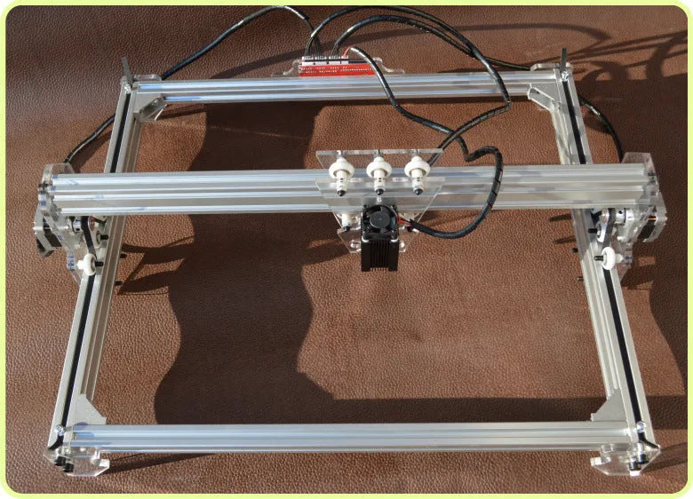 3000mw miniature laser engraving machine complete set with 400x300mm bottom plate