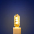 Small white LED baby night light with USB cable, measuring 6cm by 1.8cm