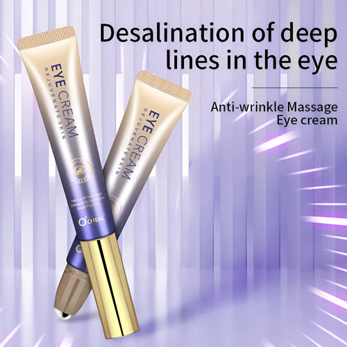 Ball eye cream container with brightening soft concealer formula for dark circles treatment