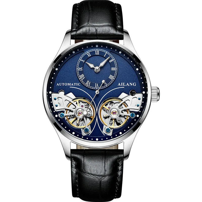 Seiko automatic men's watch with tourbillon and moon phase on titanium case