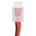 7.4V 1200mAh lithium battery for RC remote control cars and ships measuring 15x36x70mm