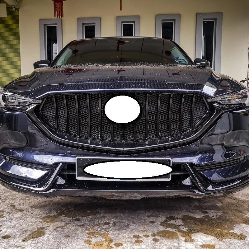 Mazda CX-5 medium mesh GT sports grille decoration in bright black finish
