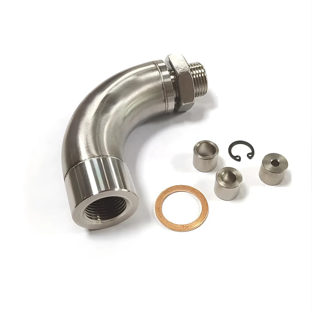 Car M18 x 1.5 temperature sensor adapter flow valve with gas flow crossover function