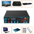 BT-309A-A black Bluetooth amplifier with recording function for home and car use