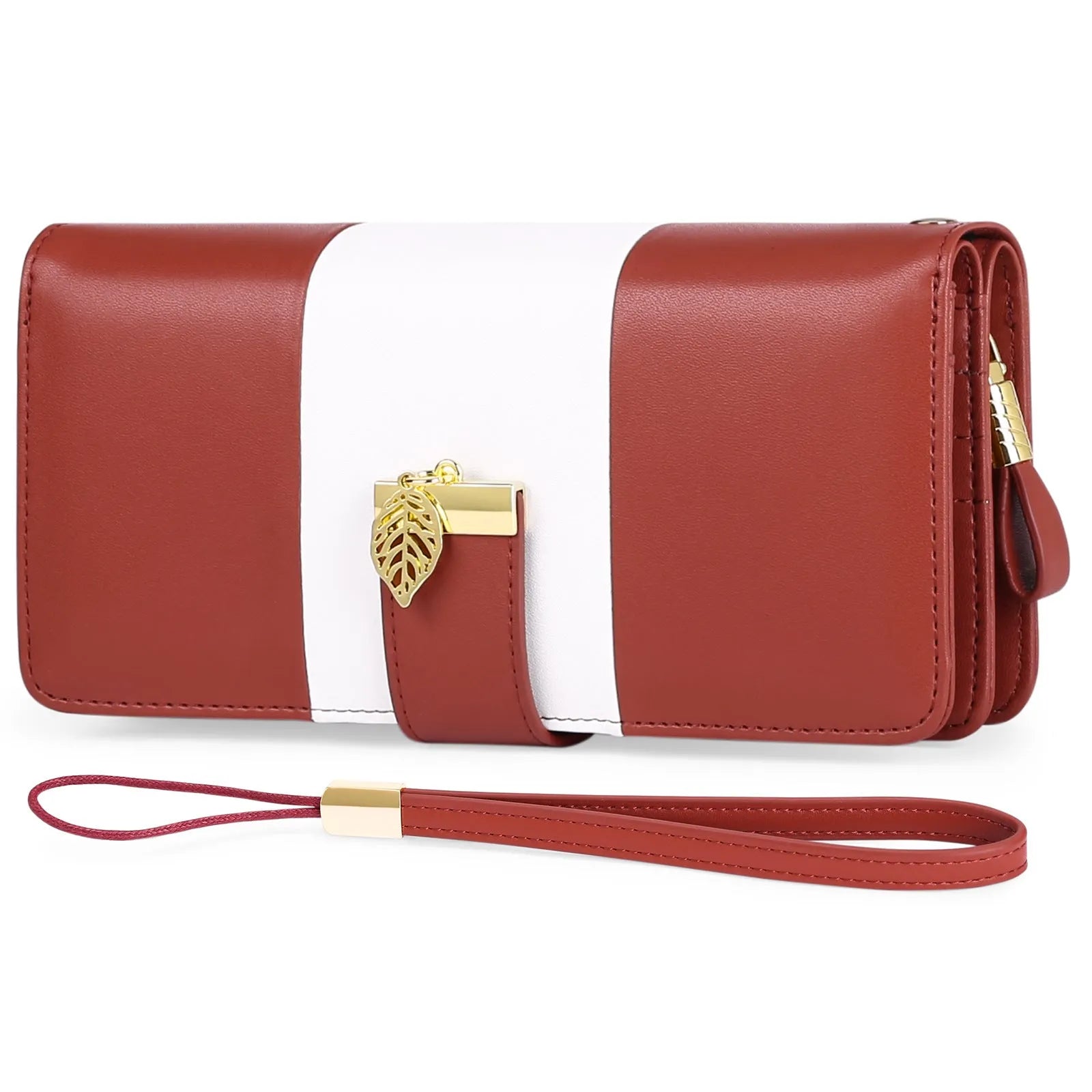 Lock-opening anti-theft clutch handbag in brush PU leather, shown in midnight black.