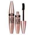 Black sweatproof and waterproof thick curling mascara 12ml tube on white background