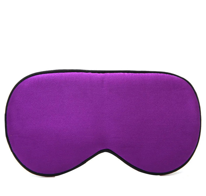 Double-sided mulberry silk sleep eye mask in multiple colours with adjustable elastic straps.