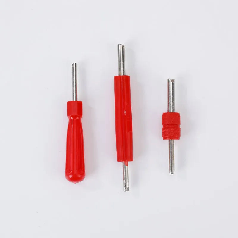 Aluminium alloy single-head valve wrench shown in one of three available colour styles