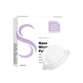 Pack of four nano microneedle facial skincare patches containing ginger and mugwort root.