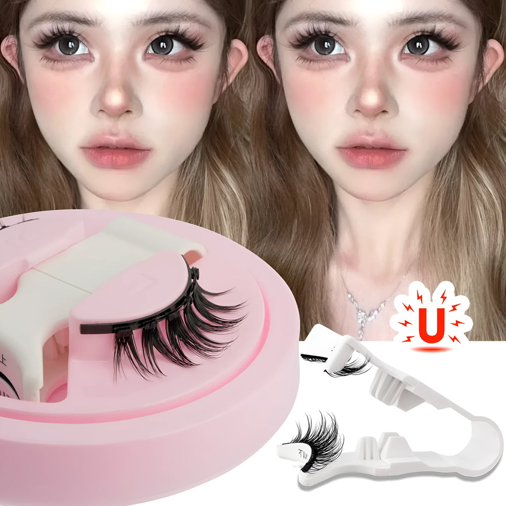 Set of five reusable waterproof false eyelashes in natural thick styles LZ03 LZ04 LZ05 LZ08 LZ14