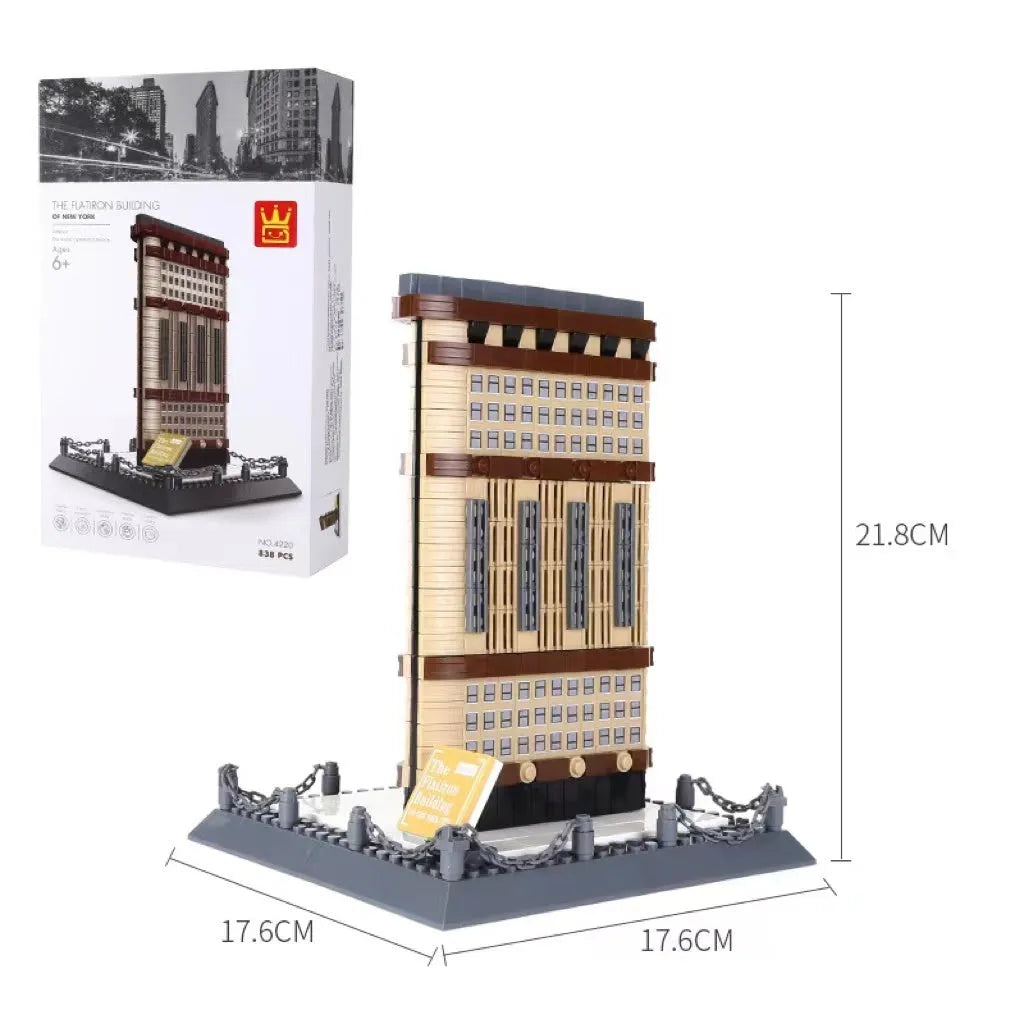 Wange small particle building blocks set with over 800 pieces for world landmark model construction