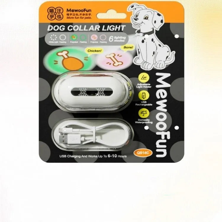Pet LED luminous collar in one of four colours: Fresh Pink, Delicate Gray, Cure Green, or Caramel Mocha.