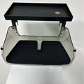 Black ABS plastic storage organiser for Tesla Model 3 and Y centre console with ETC card slot