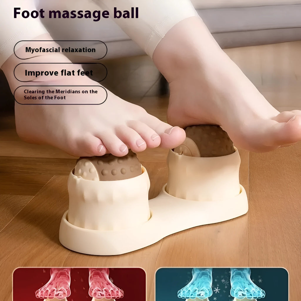 Oil Fruit Green and Caramel Mocha coloured massage balls for cold and hot compress therapy