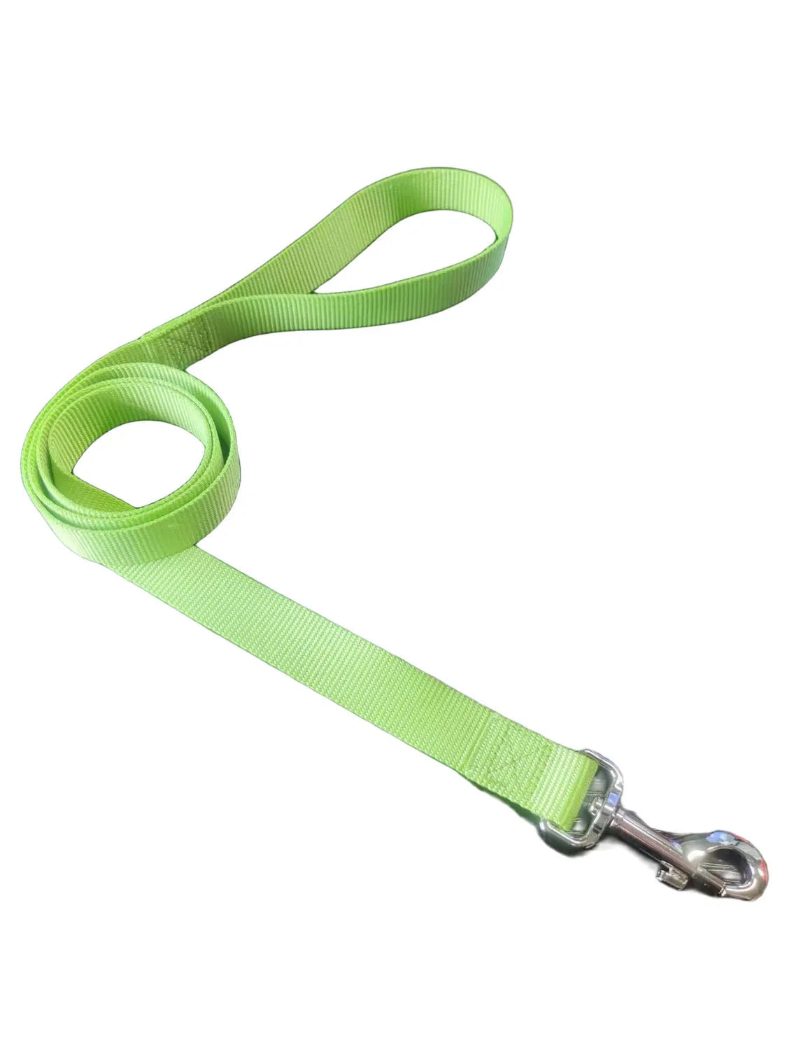 Solid colour dog lead rope in hand-holding loop design with various colour options displayed