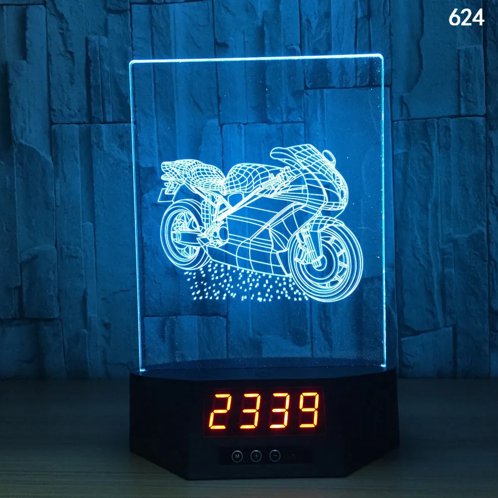 3D glowing dolphin night light with wireless charging and remote control on table
