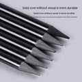 Solid graphite and carbonised drawing pencil set on a suction card pack.